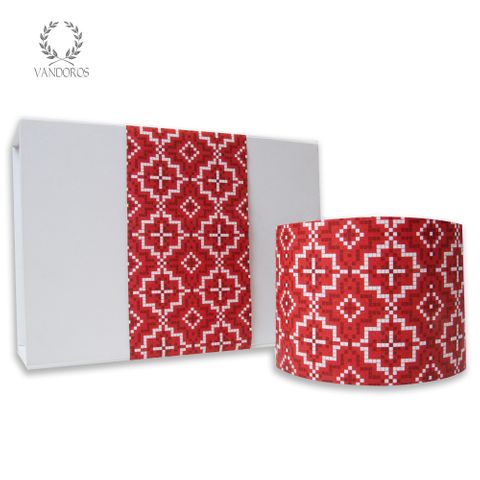 SKINNY WRAP KASBAH FESTIVE (RED/WHITE) 80gsm