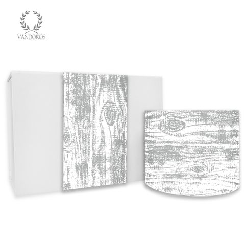 SKINNY WRAP TIMBER TEXTURE SILVER 80gsm