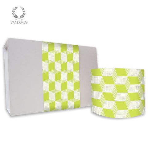 SKINNY WRAP CUBIC CITRON/WHITE 80gsm