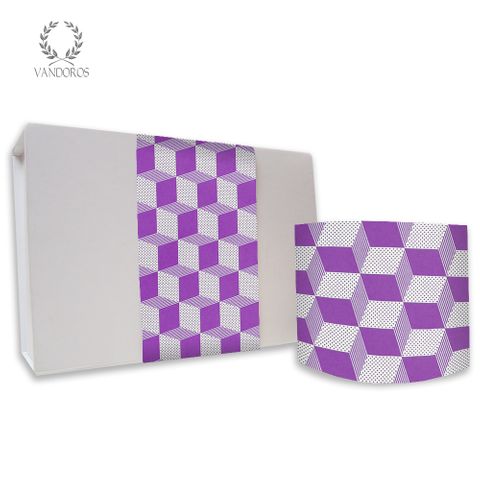 SKINNY WRAP CUBIC VIOLET/WHITE 80gsm