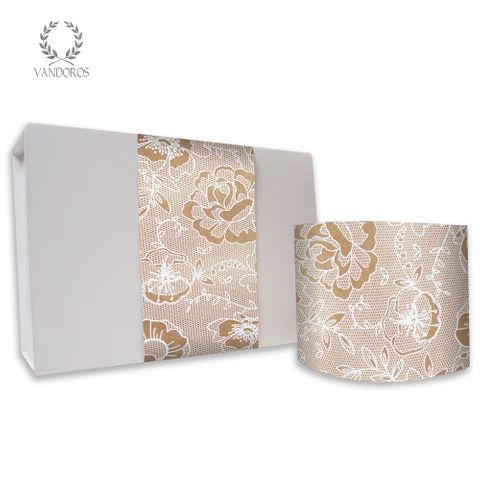 SKINNY WRAP CECILE LACE UNCOATED GOLD 80gsm