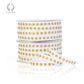 GLITTER DOT GROSGRAIN WHITE/GOLD