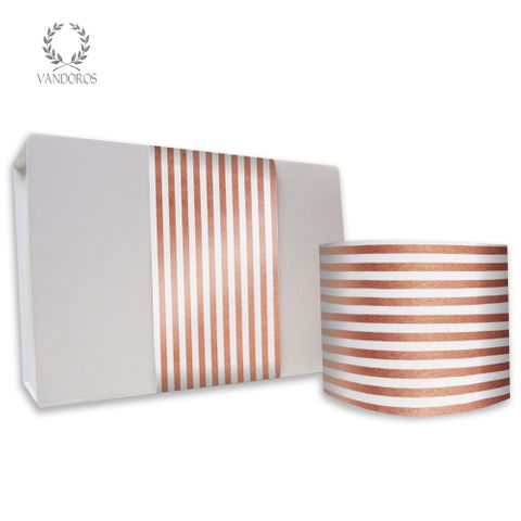 SKINNY WRAP CANDY STRIPE COPPER 80gsm