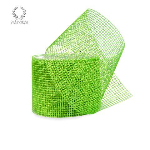 ZBB43-C008 GLITTER MESH LIME