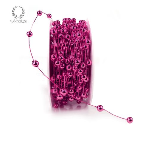 BK-Y01-22 FUCHSIA PEARLS WIRED