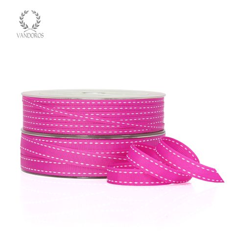 GROSGRAIN STITCH FUCHSIA/WHITE