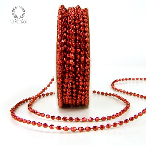 BK-Y06-RED RED BEADS ON STRING