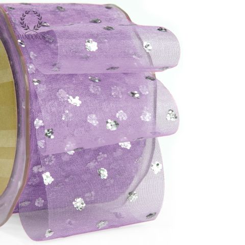 GLITTER ORGANZA LAVENDER