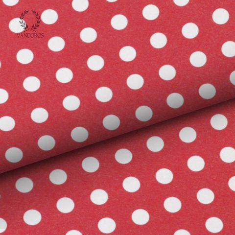LARGE SPOTS UNCOATED PAPER RED/WHITE 80gsm