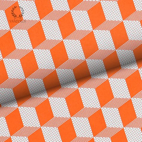 CUBIC UNCOATED ORANGE/WHITE 80gsm