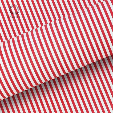 CANDY STRIPE UNCOATED RED 80gsm