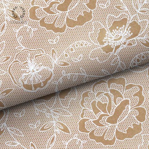 CECILE LACE UNCOATED GOLD 80gsm