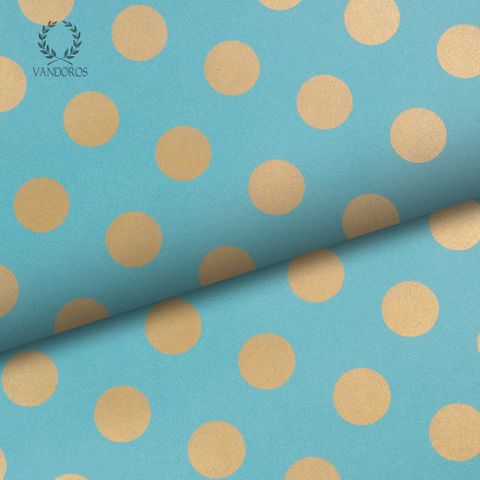 PEARLS UNCOATED TURQUOISE/GOLD 80gsm