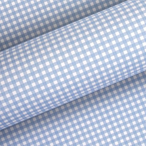 GINGHAM FRENCH BLUE UNCOATED 80gsm