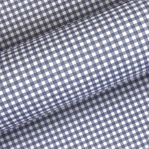 GINGHAM NAVY UNCOATED 80gsm