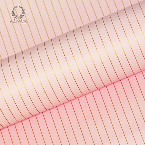 PINSTRIPE UNCOATED CAMEO PINK/GOLD 80gsm
