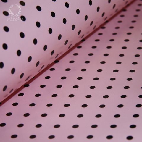 POLKA-DOT PAPER PINK/BLACK 80gsm