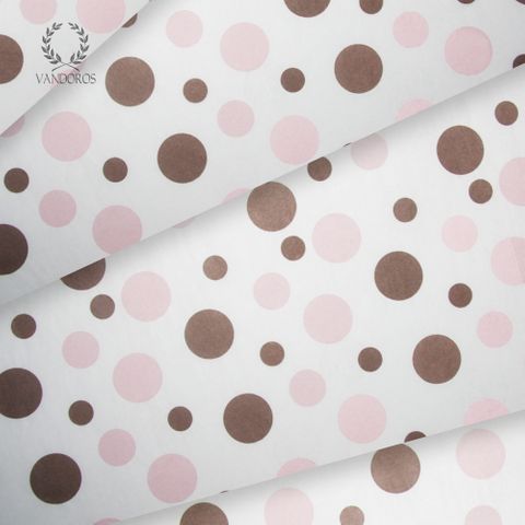 NEAPOLITAN DOTS SATIN WRAP PRINT TISSUE PAPER 200 SHEETS 17gsm