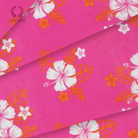 TROPICAL PARADISE SATIN WRAP PRINT TISSUE PAPER 200 SHEETS 17gsm