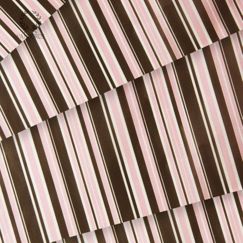 Stripes - White and Dark Brown Wrapping Paper | Zazzle