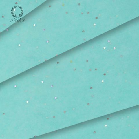 AQUAMARINE GEMSTONES SATIN WRAP TISSUE PAPER 200 SHEETS 17gsm