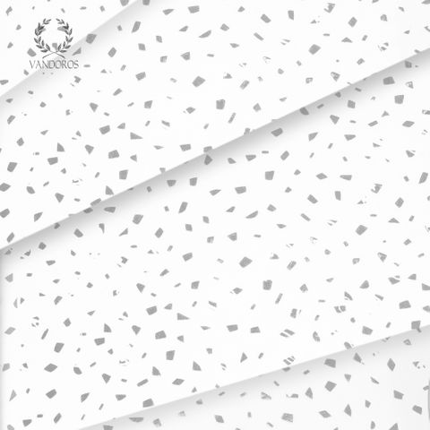REFLECTIONS SILVER CONFETTI SATIN WRAP TISSUE PAPER 200 SHEETS 17gsm