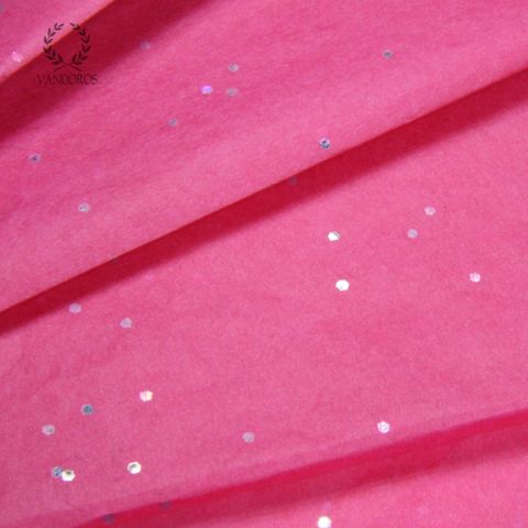 HOT PINK SAPPHIRE GEMSTONES SATIN WRAP TISSUE PAPER 200 SHEETS 17gsm