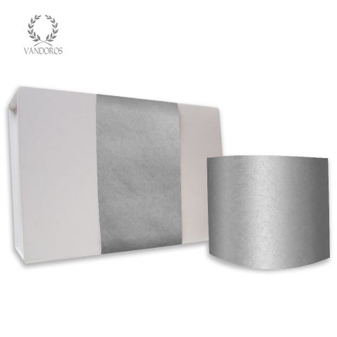 SKINNY WRAP PLAIN UNCOATED SILVER 80gsm