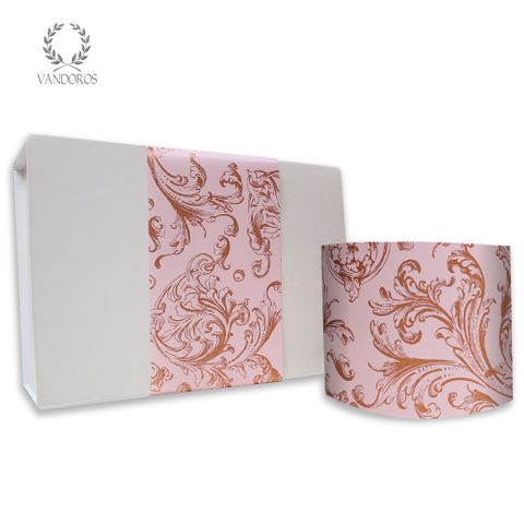 SKINNY WRAP OPULENCE UNCOATED CAMEO PINK/COPPER 80gsm