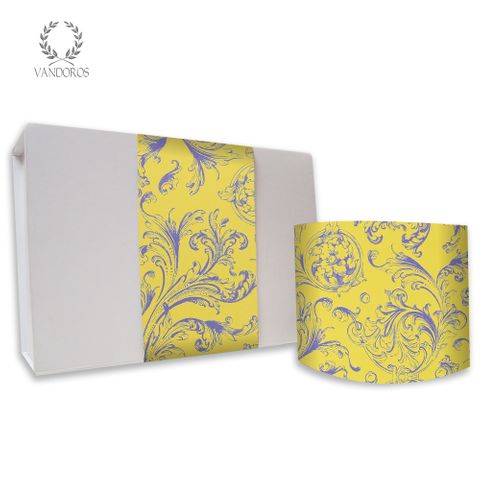 SKINNY WRAP OPULENCE UNCOATED LEMON/LAVENDER 80gsm