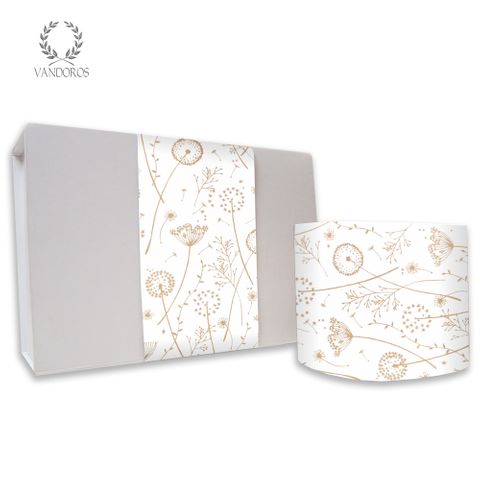 SKINNY WRAP UNCOATED MEADOW WHITE/GOLD 80gsm