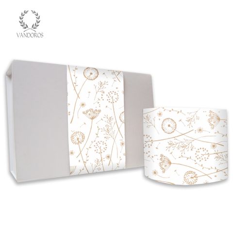 SKINNY WRAP MEADOW WHITE/GOLD 80gsm