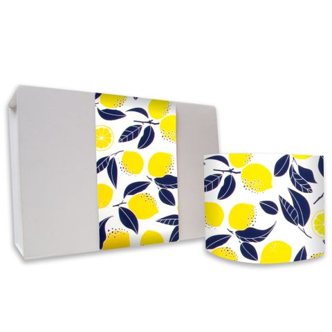 SKINNY WRAP UNCOATED LIMONCELLO YELLOW/NAVY 80gsm