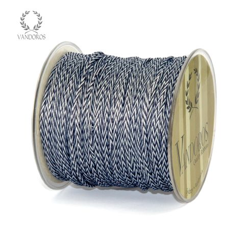 PLAITED COLOUR STRING NAVY/WHITE