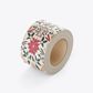 SKINNY WRAP POINSETTIA TRADITIONAL RED/GREEN/GOLD UNCOATED 80gsm