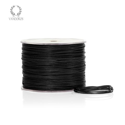WAXED COTTON STRING BLACK