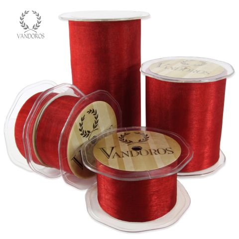 ORGANZA SEALED EDGE RED