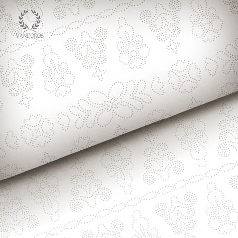 PUNTINI LACE MATTE PAPER WHITE/SILVER 80gsm