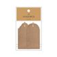 PLAIN EMBOSSSED GIFT TAG KRAFT PACK OF 6