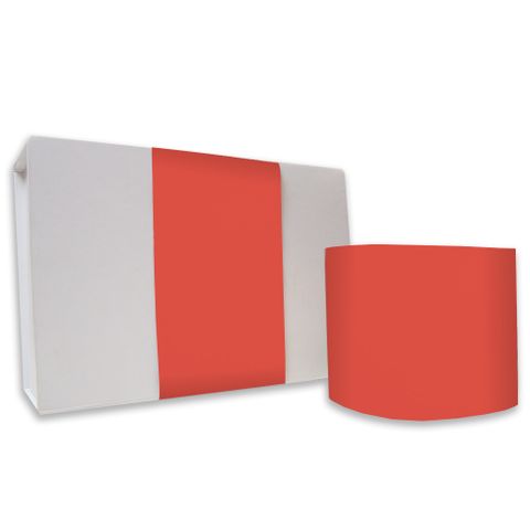 SKINNY WRAP PLAIN POPPY RED UNCOATED 80gsm