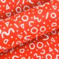 SQUIGGLE POPPY RED UNCOATED 80gsm