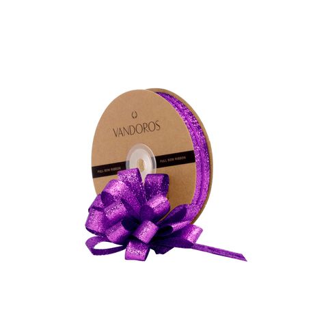 PULL BOW RIBBON - STELLAR PURPLE