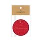 CHRISTMAS STAR GIFT TAG RED PACK OF 6