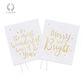 CARD TAG WHITE/GOLD - PACK OF 4