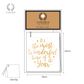 CARD TAG WHITE/GOLD - PACK OF 4