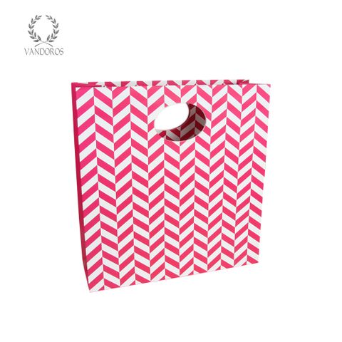 CHEVRON MATTE BAG RASPBERRY