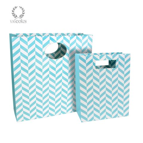 CHEVRON MATTE BAG SEAFOAM