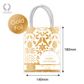 FLEUR DE NOEL GIFT BAG & TAG GOLD/WHITE PACK/4