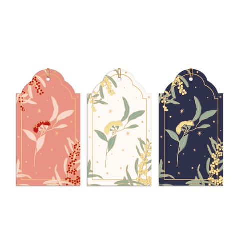WATTLE GIFT TAG TRIO PACK OF 6
