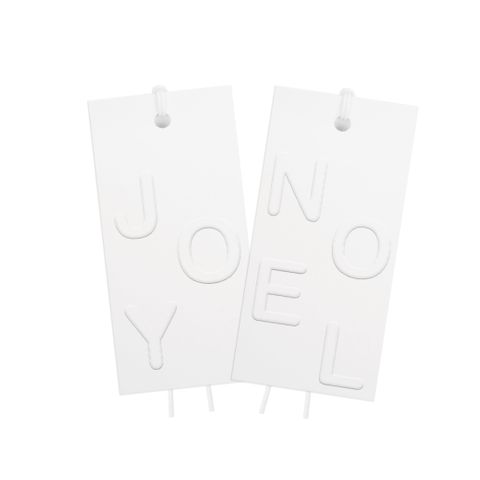 JOY EMBOSSED GIFT TAG PACK OF 6